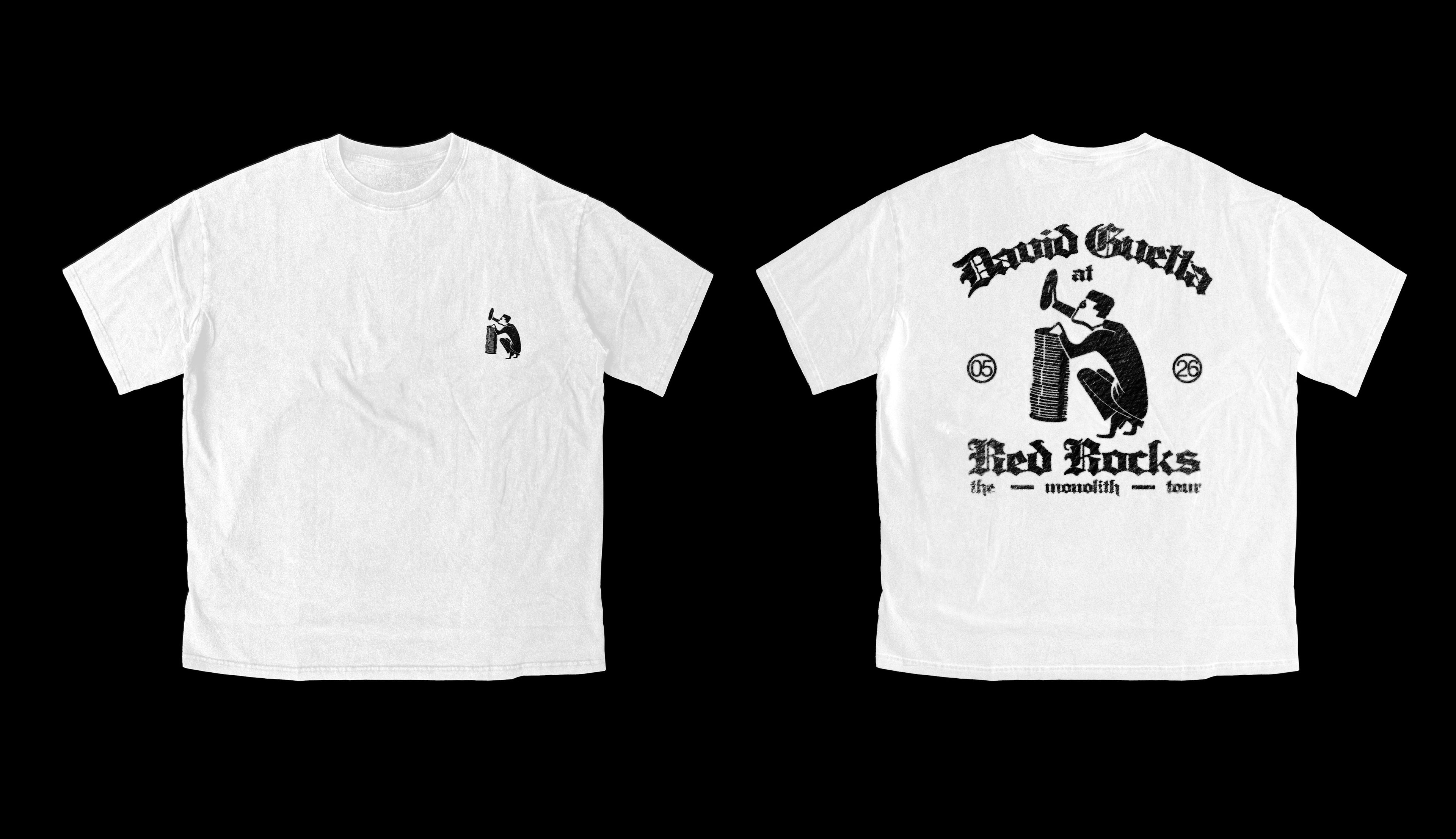 STACKED TEE (WHITE/BLACK)