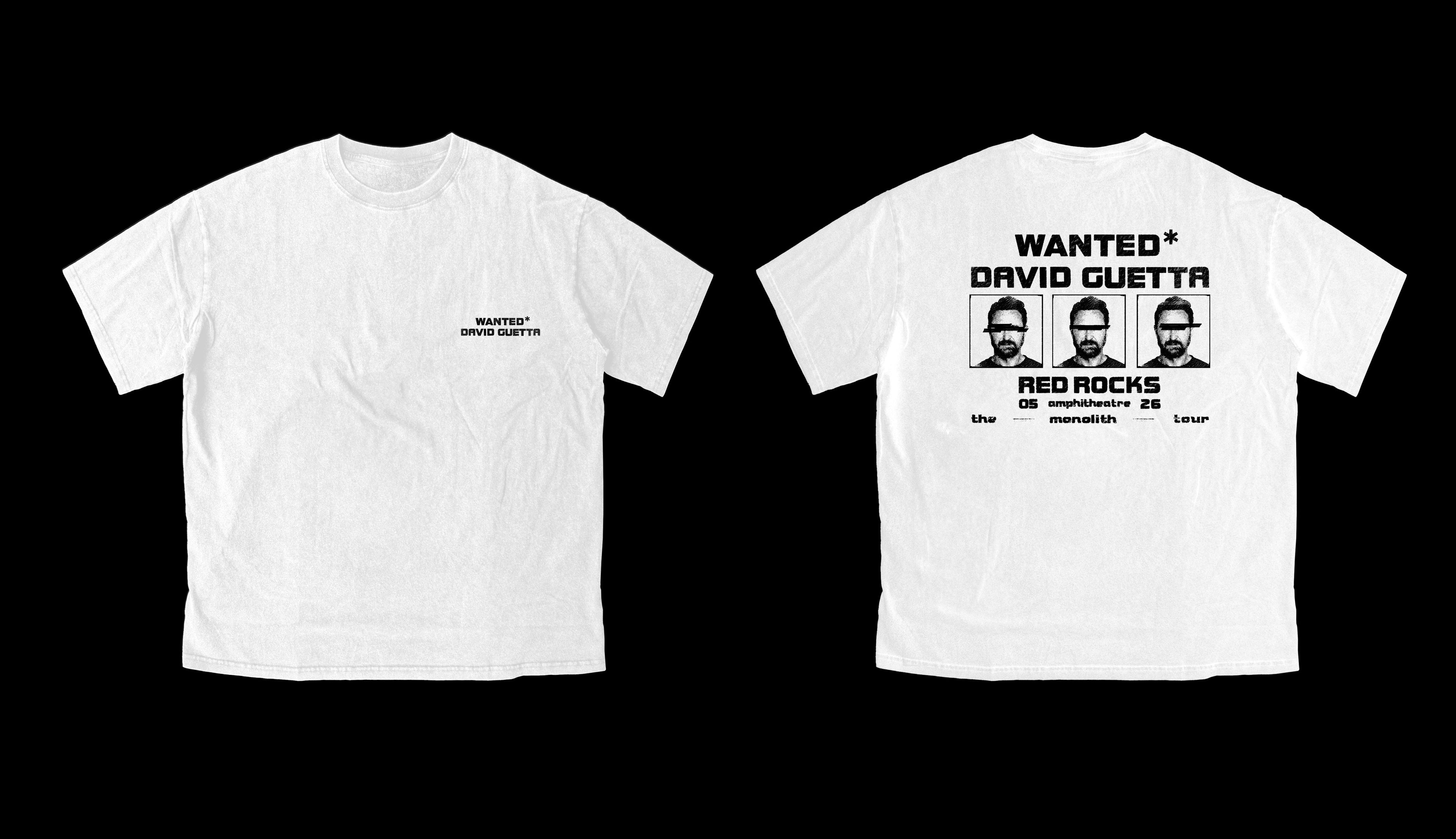 WANTED TEE (WHITE/BLACK)